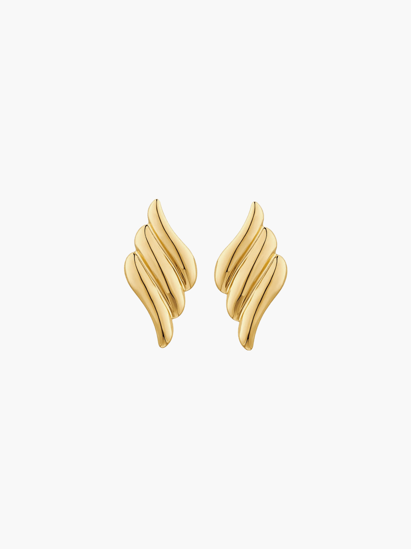 Variant image for Eve | Luxuriöse 14K Goldene Engelsflügel-Ohrringe für Damen-1