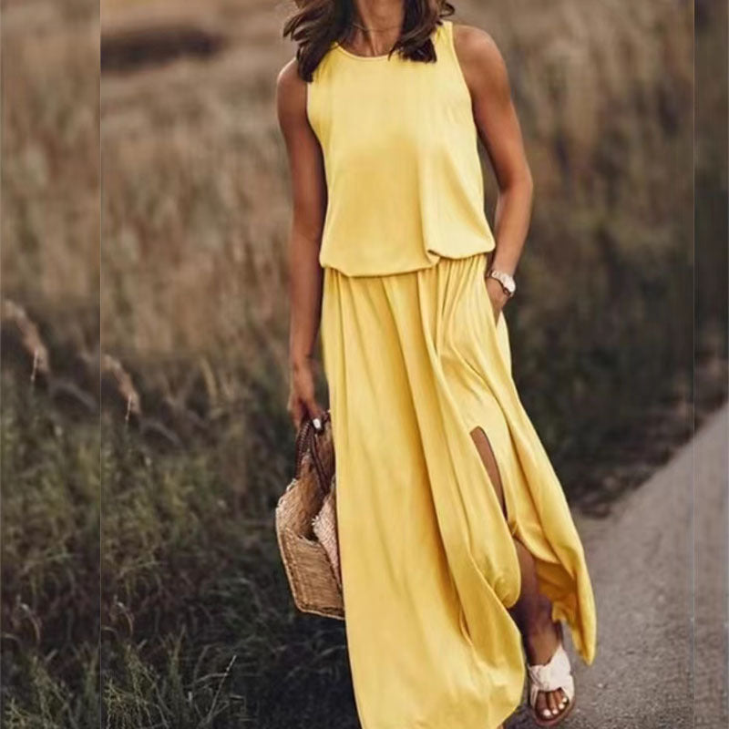 Ärmelloses Maxikleid