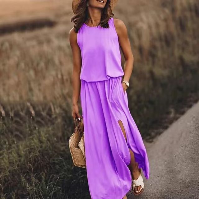 Ärmelloses Maxikleid
