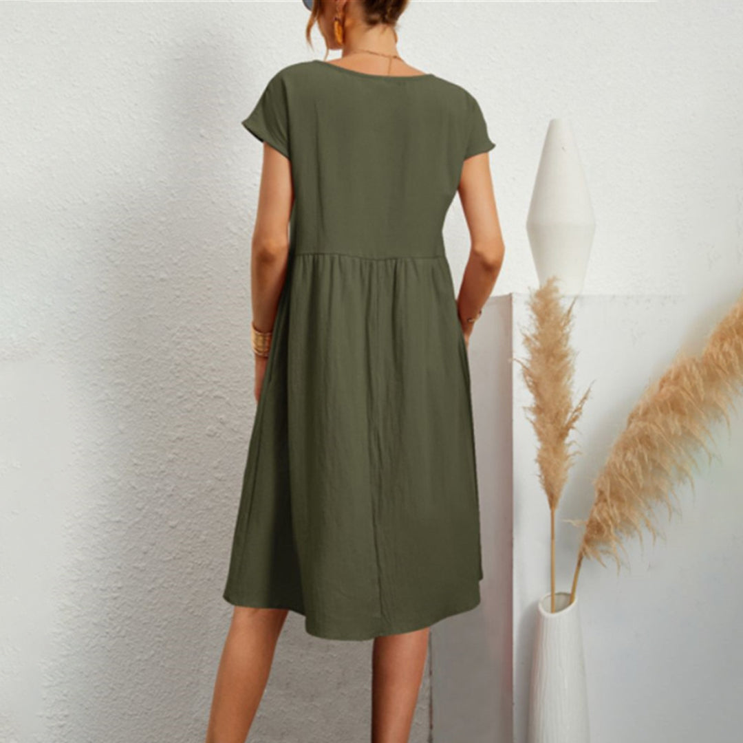 Anna | Bequem Midikleid in A-Linie für Frauen