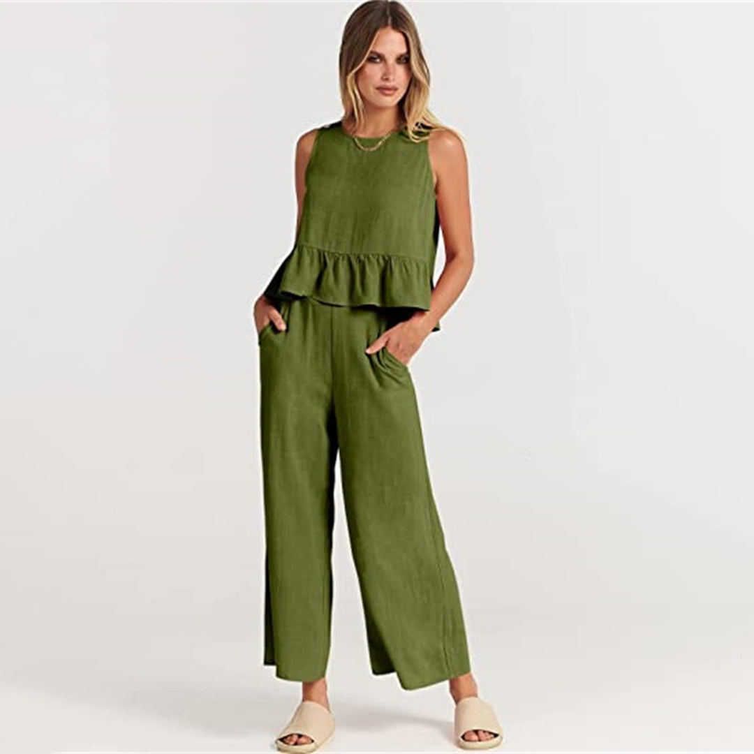 Variant image for Damen Zweiteiliges Sommerkleid Bunt Größe M Polyester-19