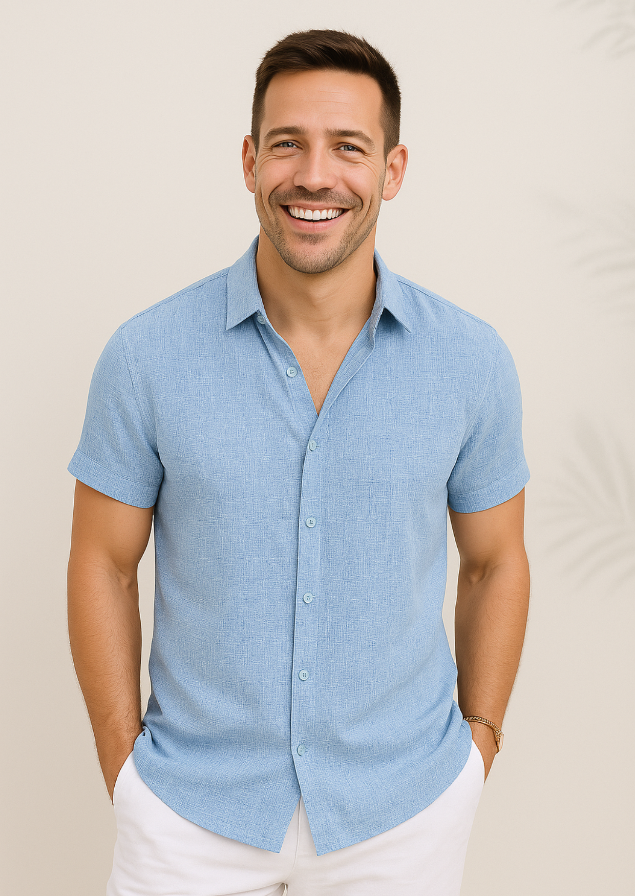 Atmungsaktives Sommer-Polohemd für Herren