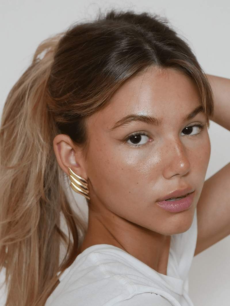 Eve | Luxuriöse 14K ene Engelsflügel-Ohrringe für Damen