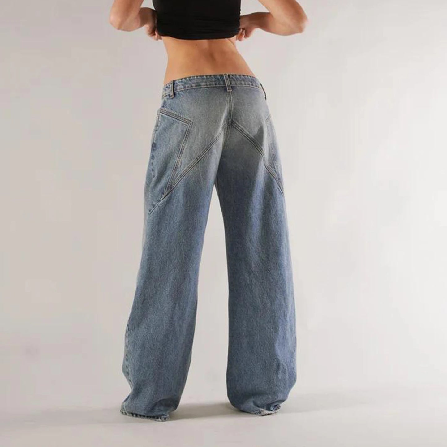Baggy Denim Jeans für Damen
