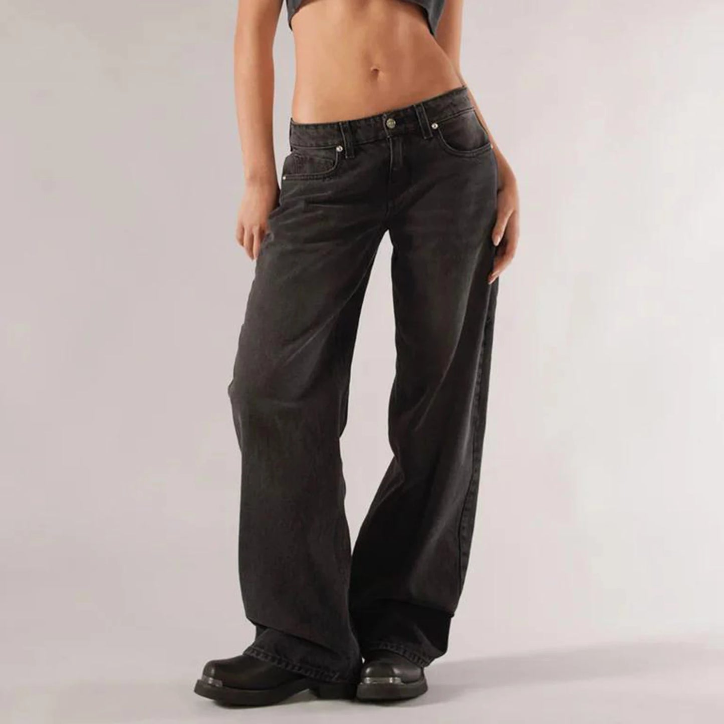 Baggy Denim Jeans für Damen