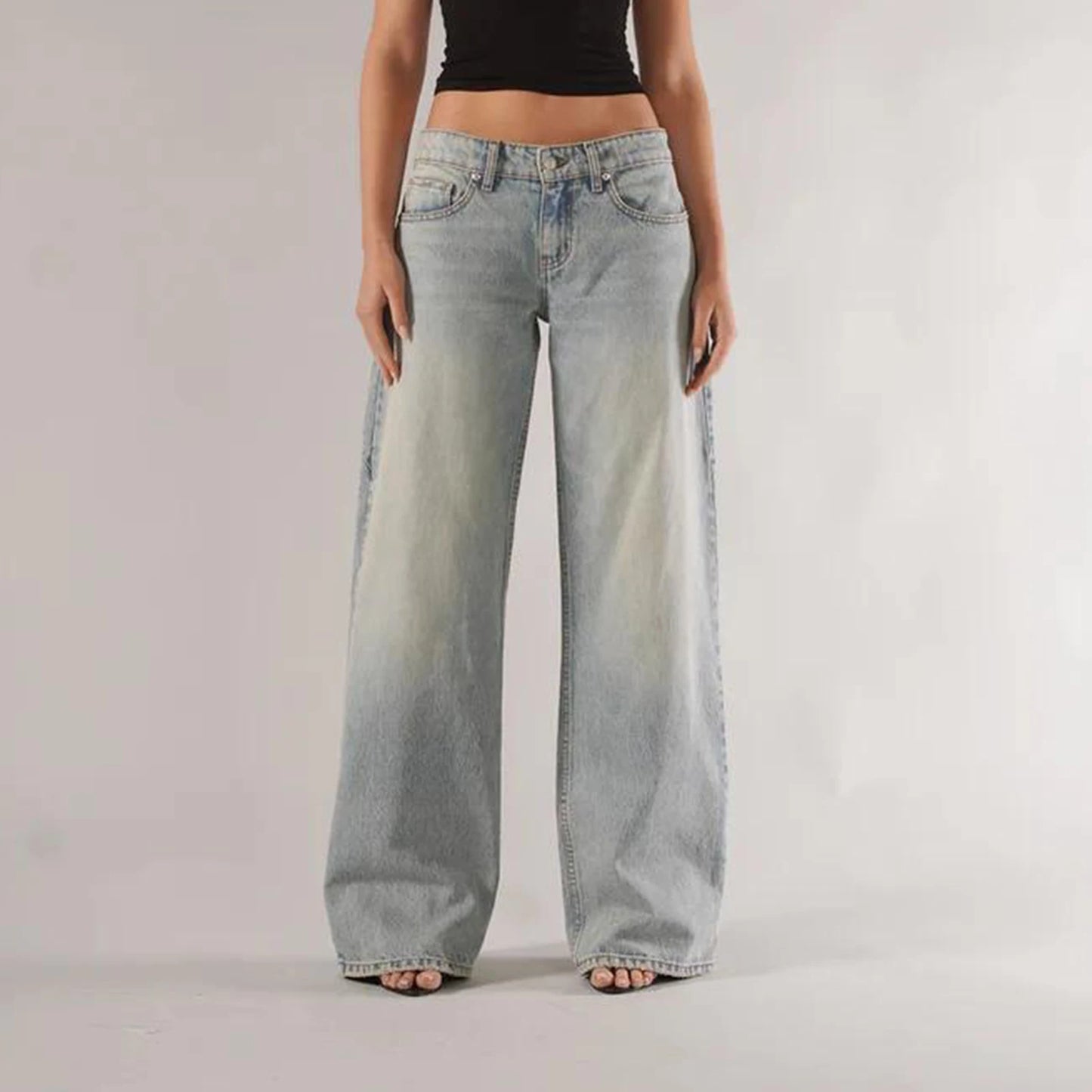 Baggy Denim Jeans für Damen