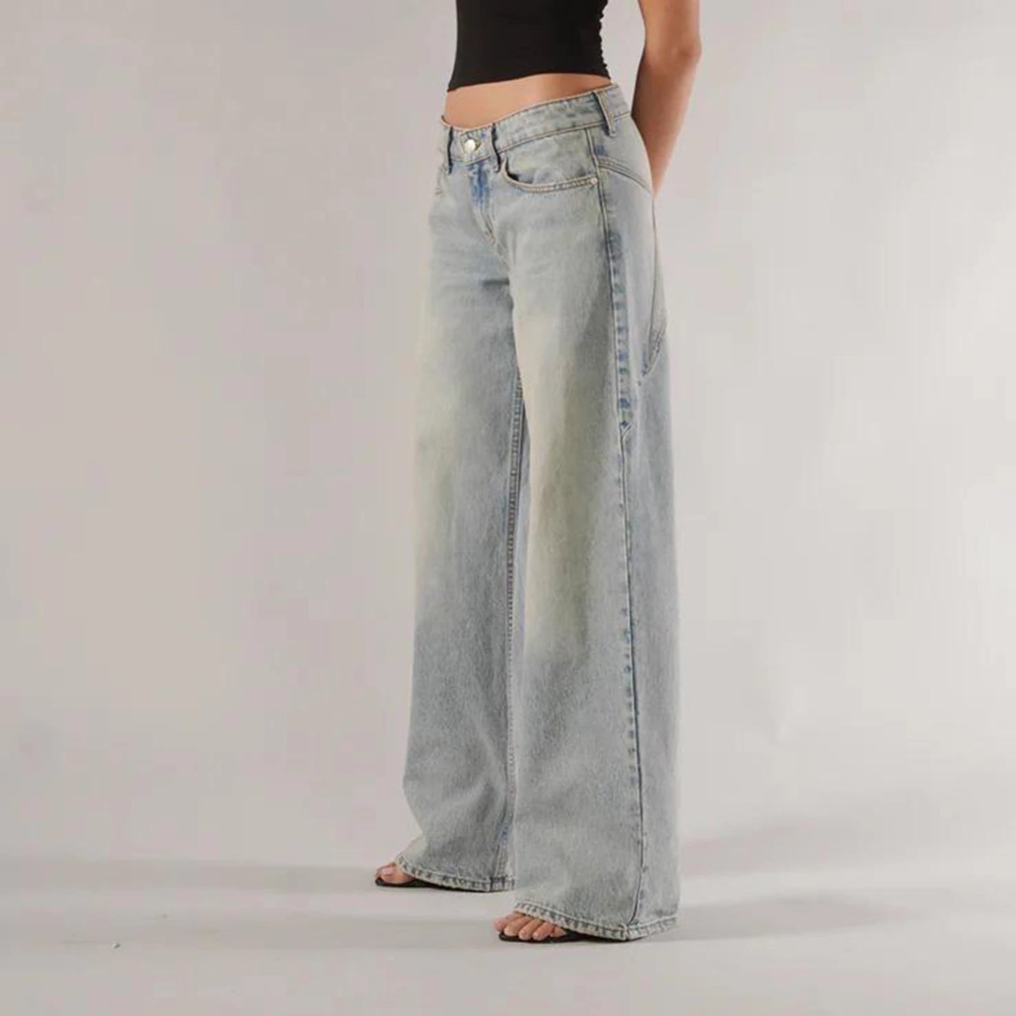 Baggy Denim Jeans für Damen