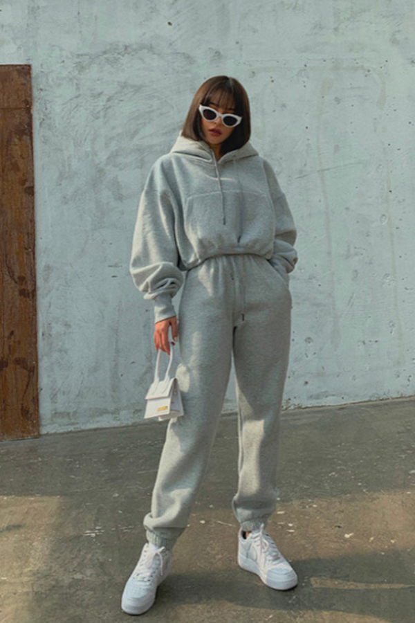 Baumwoll-Jogginganzug für Damen im Vintage-Look