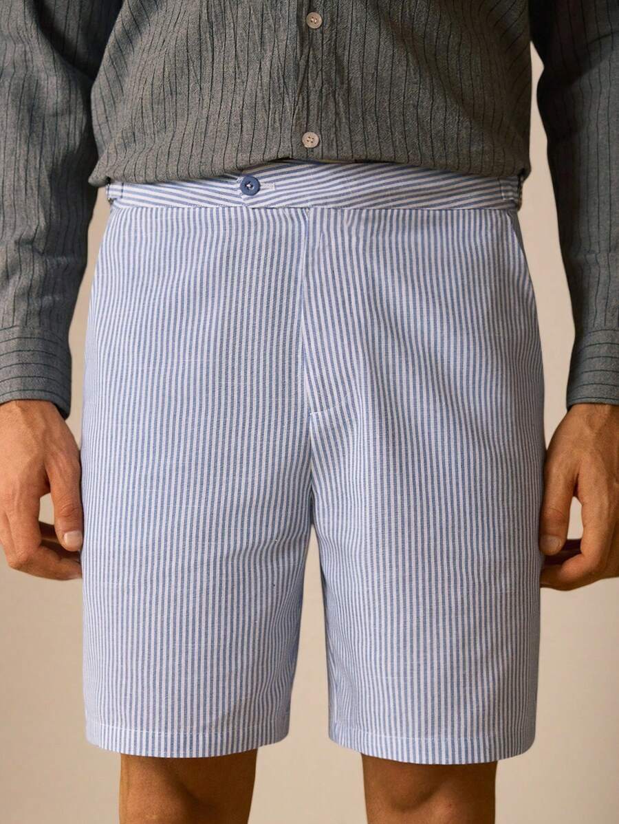 Baumwoll-Leinen Freizeit Shorts für den Sommer
