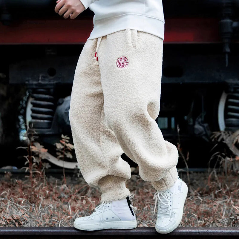 Bequeme Fleece Jogginghose Herren