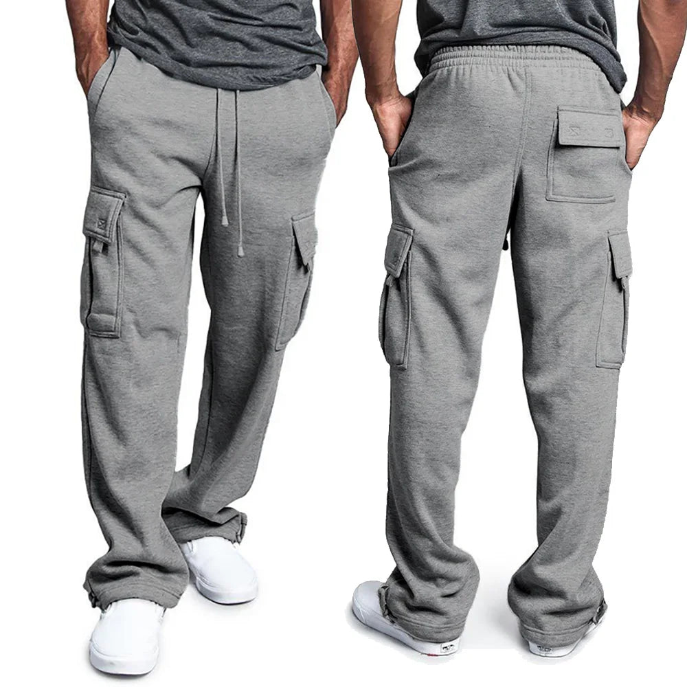 Bequeme Herren Jogginghose mit Geradem Schnitt und Kordelzug