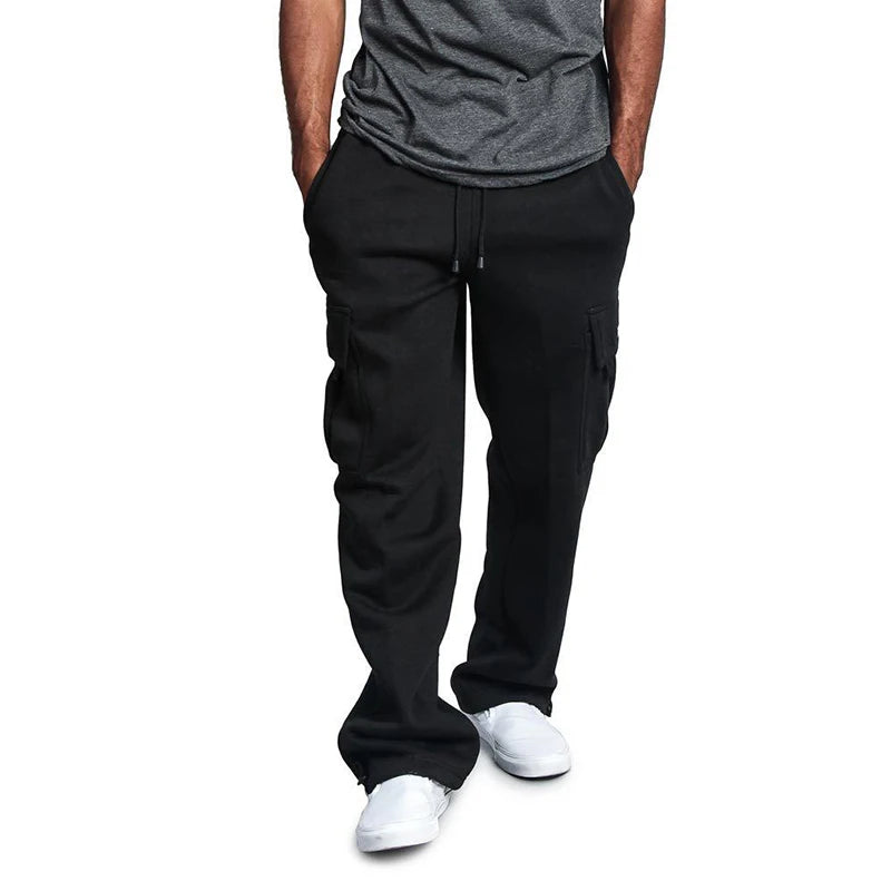 Bequeme Herren Jogginghose mit Geradem Schnitt und Kordelzug