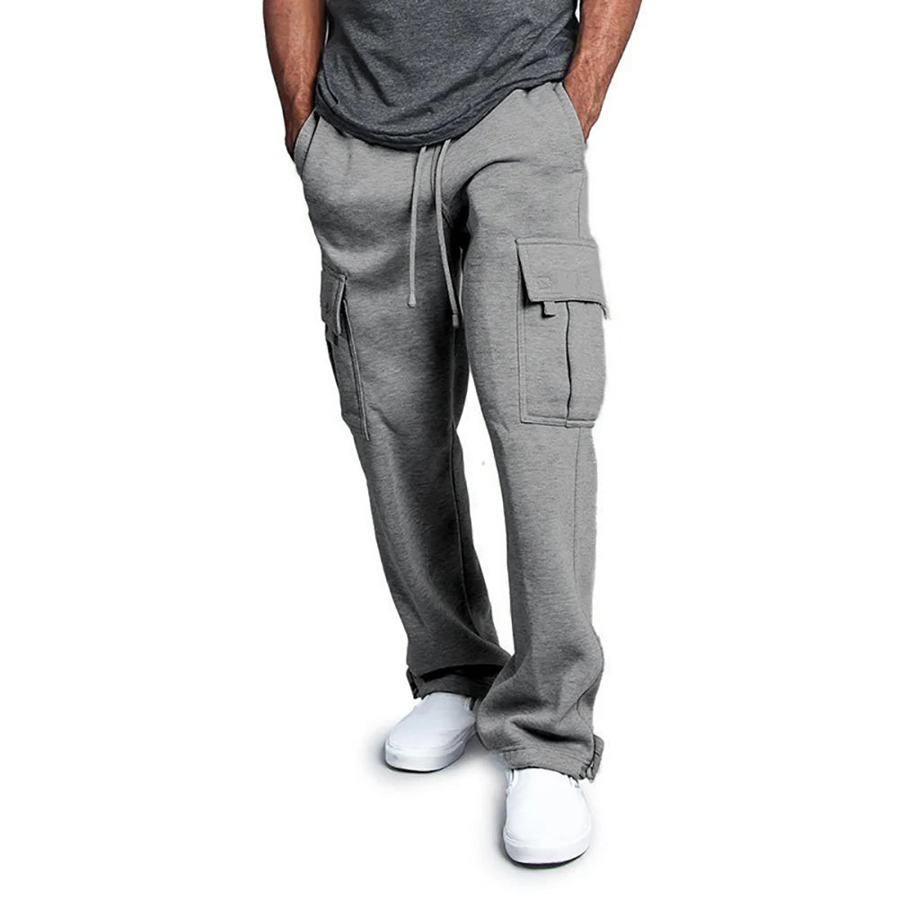 Bequeme Herren Jogginghose mit Geradem Schnitt und Kordelzug