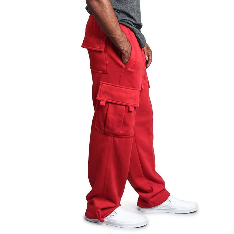 Bequeme Herren Jogginghose mit Geradem Schnitt und Kordelzug