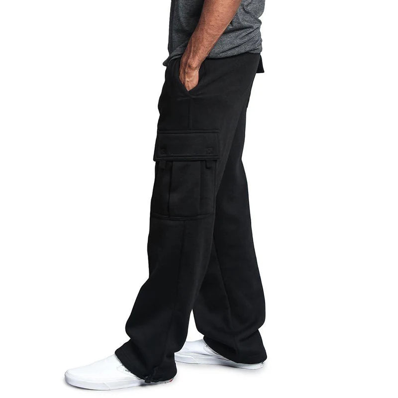 Bequeme Herren Jogginghose mit Geradem Schnitt und Kordelzug