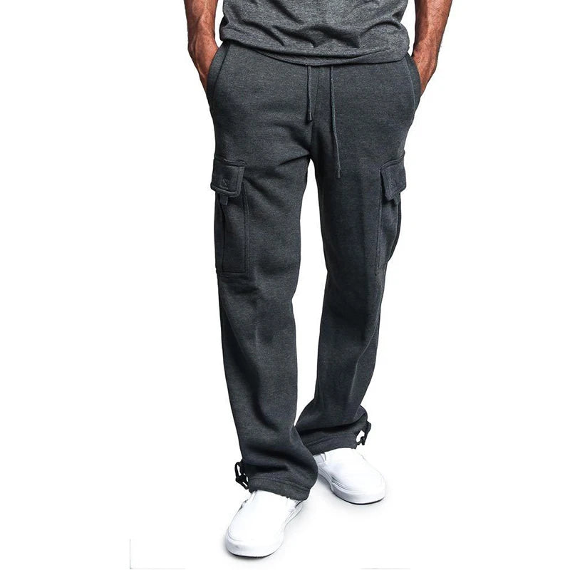Bequeme Herren Jogginghose mit Geradem Schnitt und Kordelzug