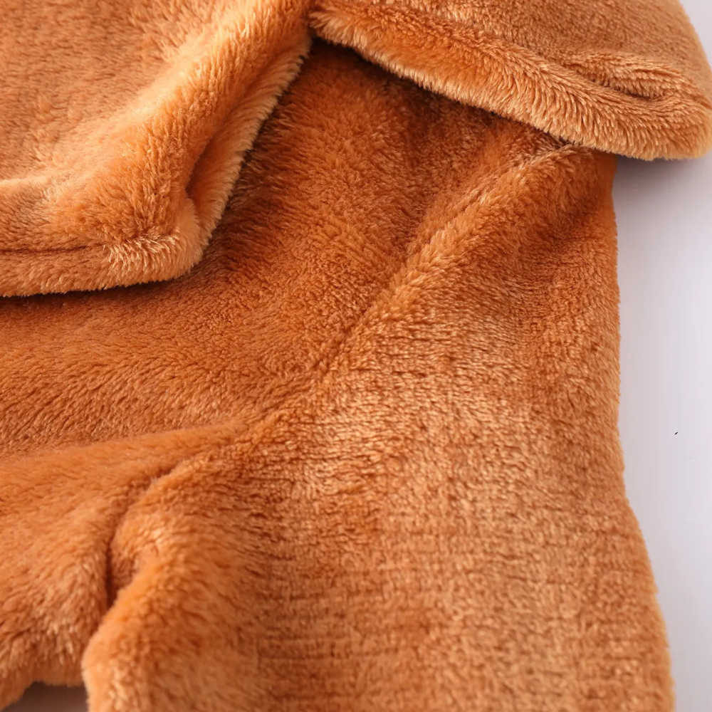 Bequemer Plüsch-Wintermantel für Damen