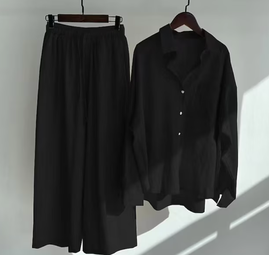 Variant image for Genever | Damen Loungewear Set aus Leinen für entspannte Tage-41