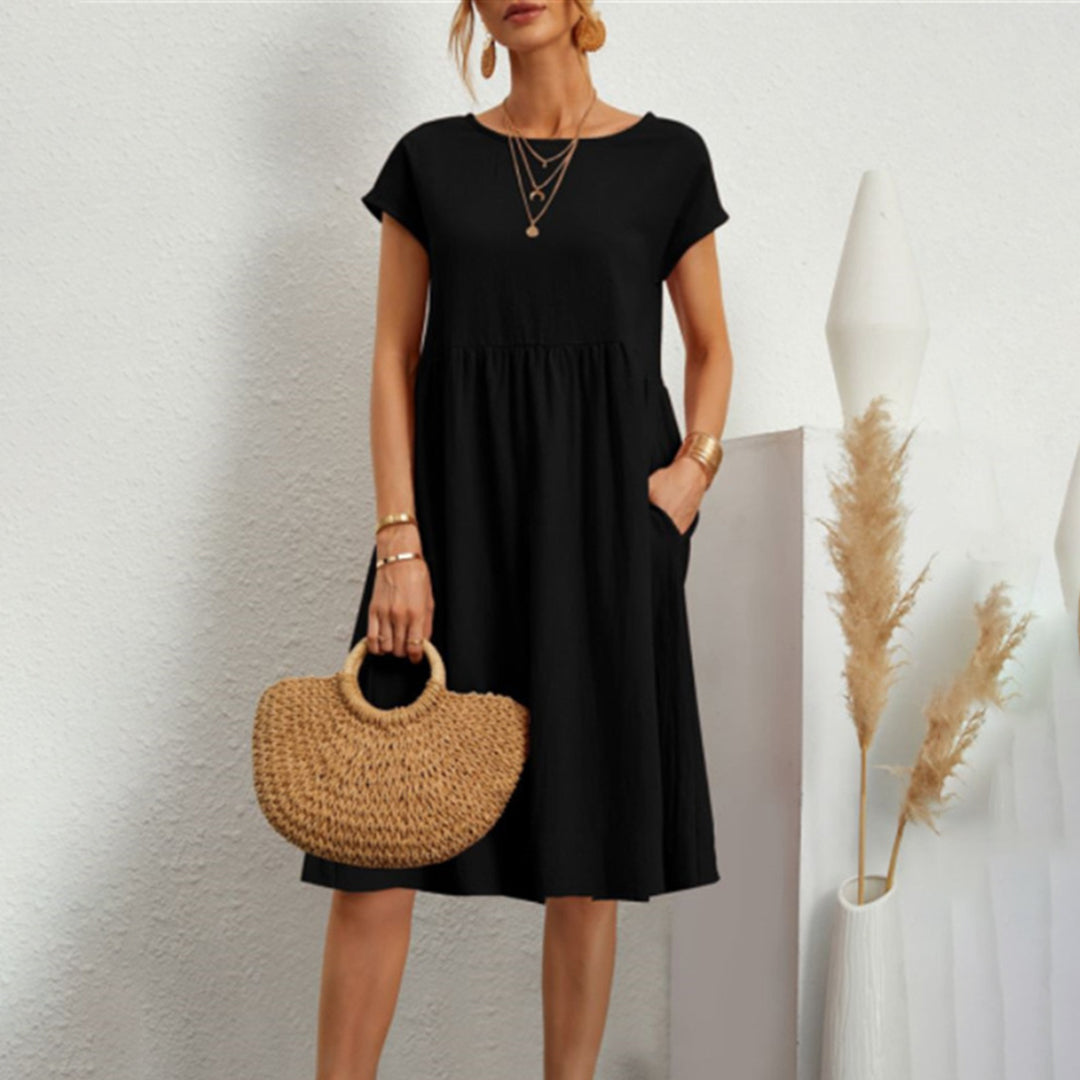 Anna | Bequem Midikleid in A-Linie für Frauen