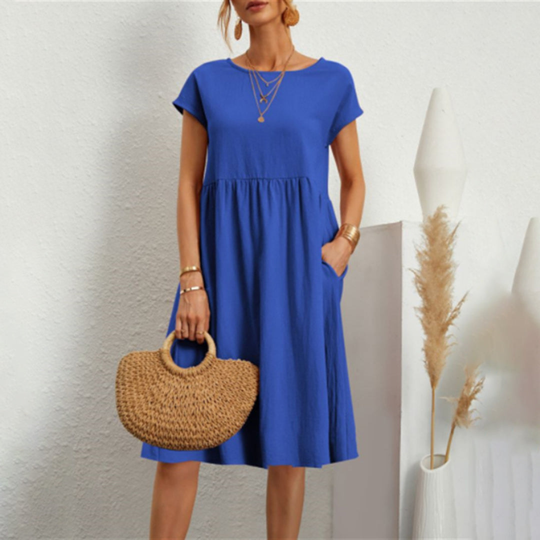 Anna | Bequem Midikleid in A-Linie für Frauen