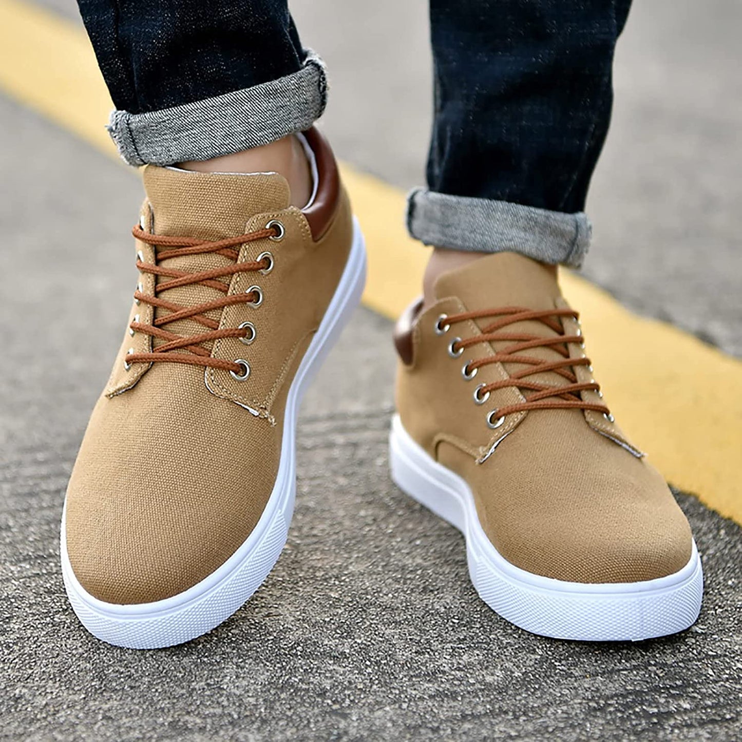 Max | Vita sneakers för herrar för komfort och stil