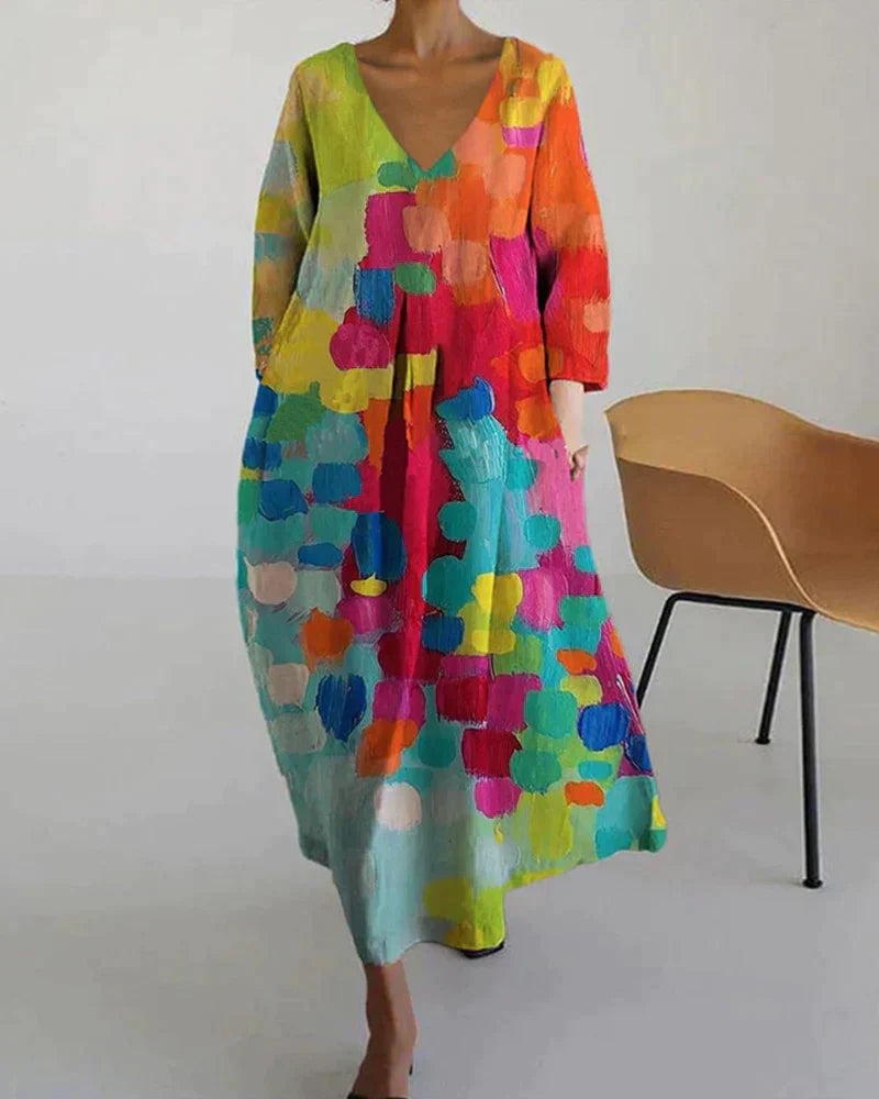 Buntes Damenkleid