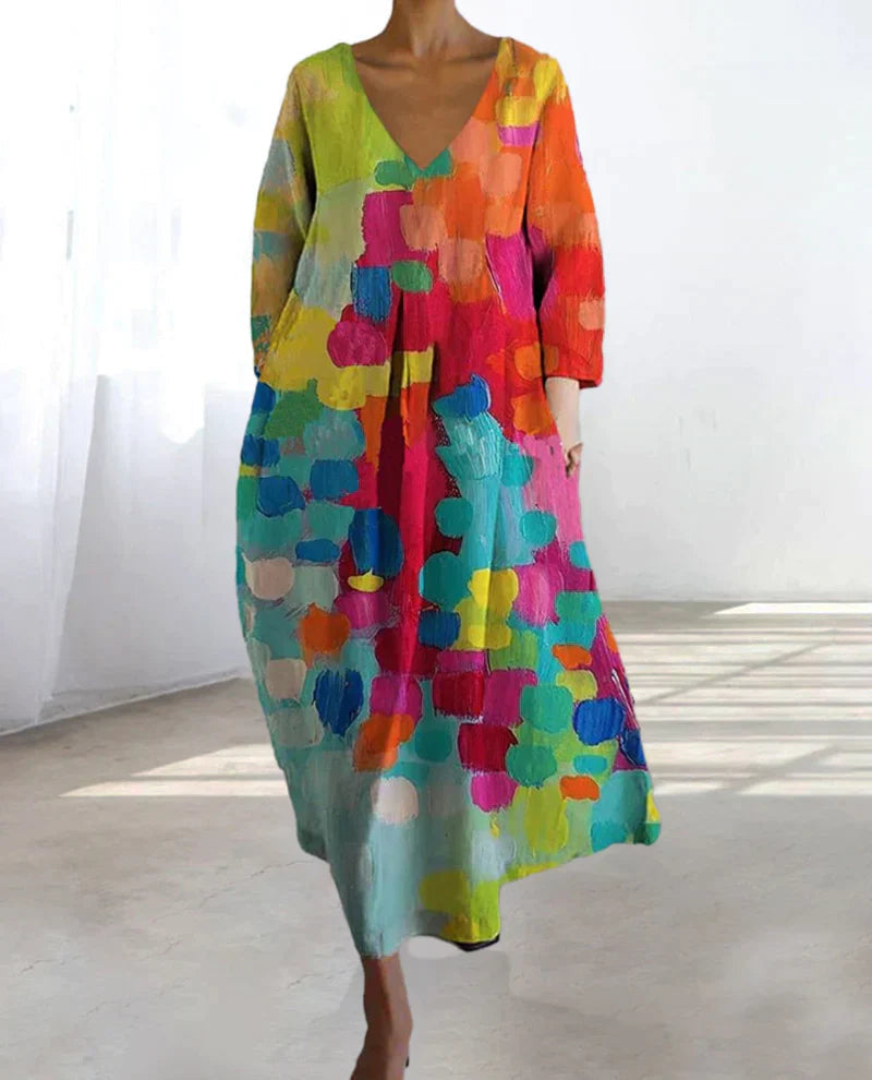 Buntes Damenkleid