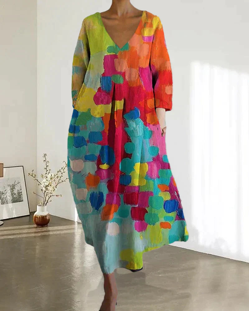 Buntes Damenkleid