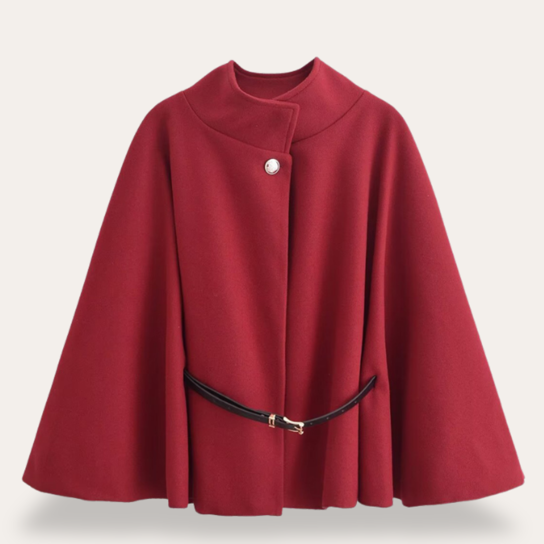 Tania | Stilvoll Woll Cape Mantel für Frauen