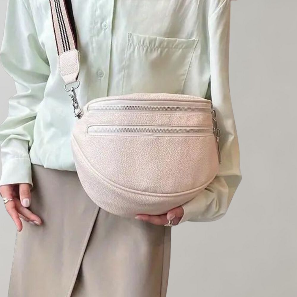 Eva | Women's Shoulder Bag with Double Zipper