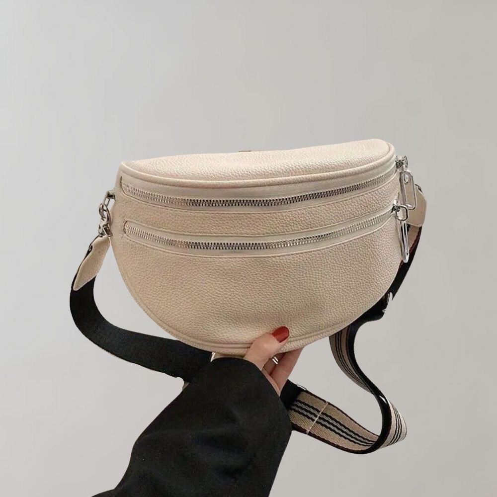 Eva | Women's Shoulder Bag with Double Zipper