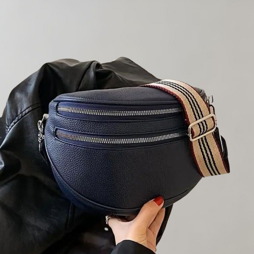 Eva | Women's Shoulder Bag with Double Zipper