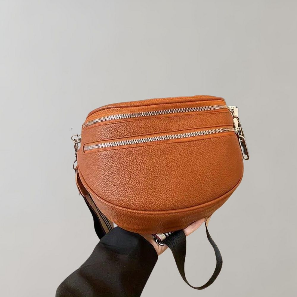 Eva | Women's Shoulder Bag with Double Zipper
