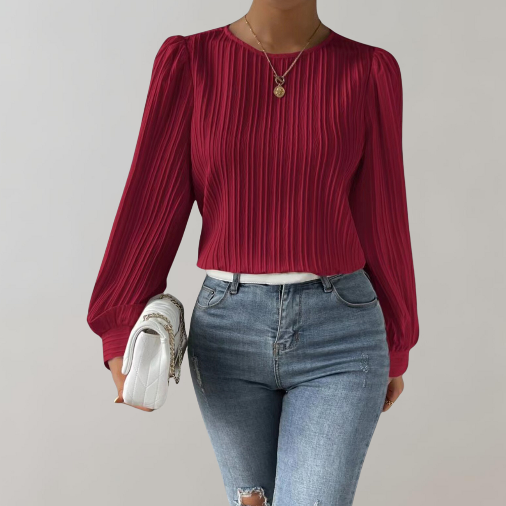 Variant image for Elegante Damen Bluse Purpur Blau Größe M Polyester-5