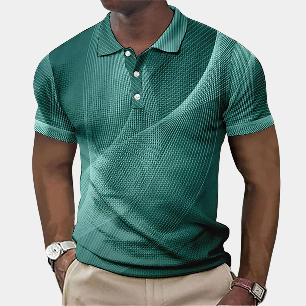 Variant image for Herren Poloshirt Blau Größe M Baumwolle-7