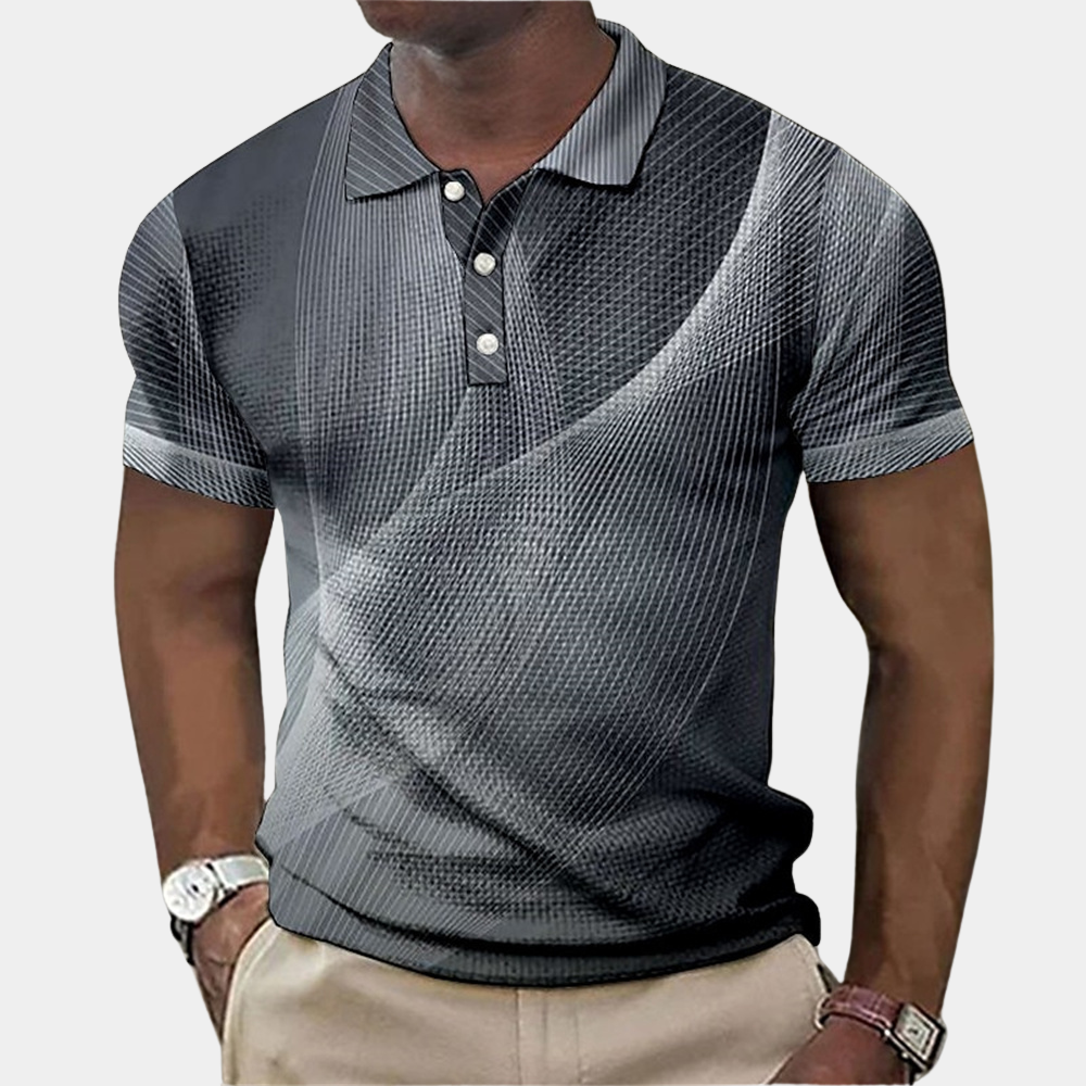 Variant image for Herren Poloshirt Blau Größe M Baumwolle-13