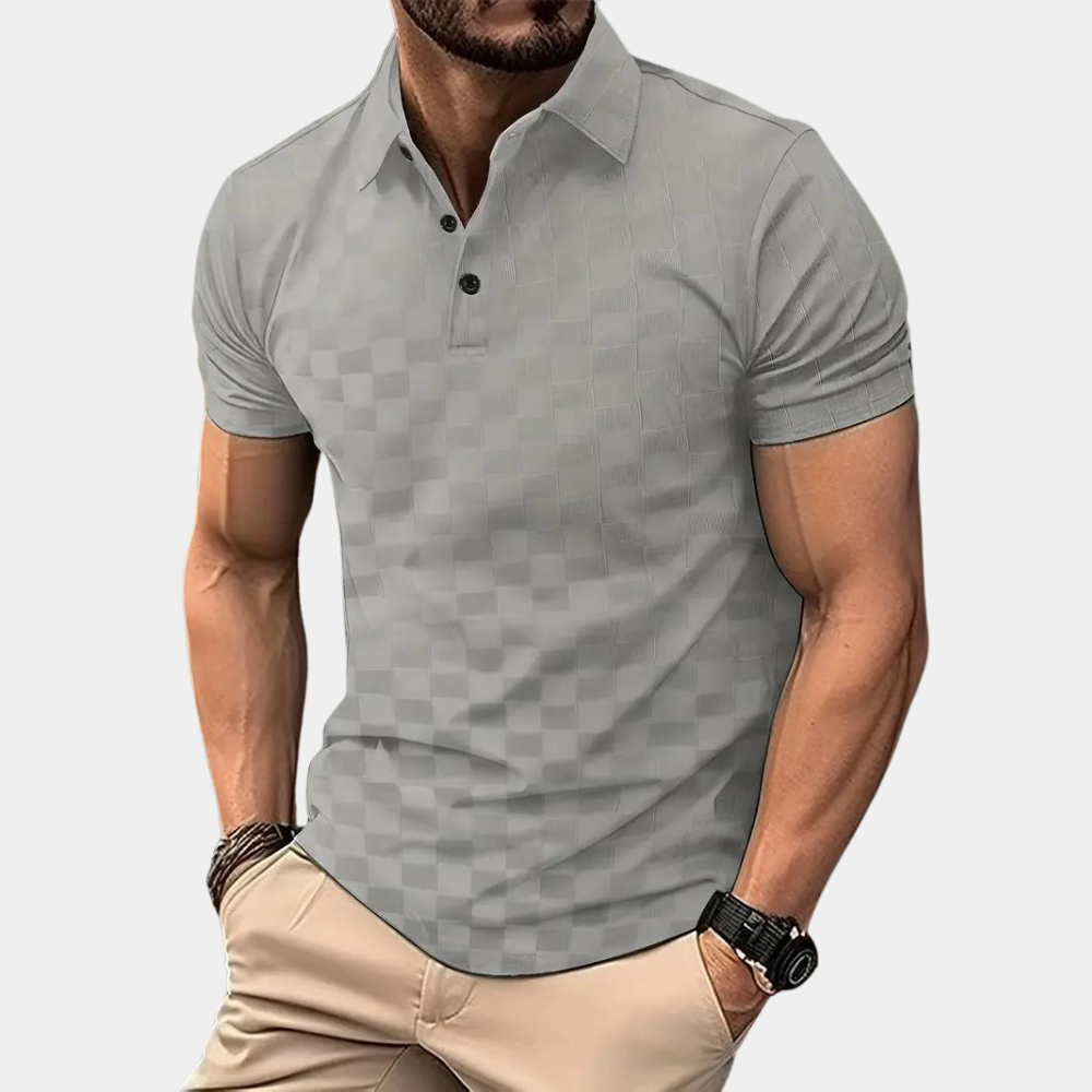 Variant image for Herren Poloshirt Blau Größe M Polyester Kurzarm-13