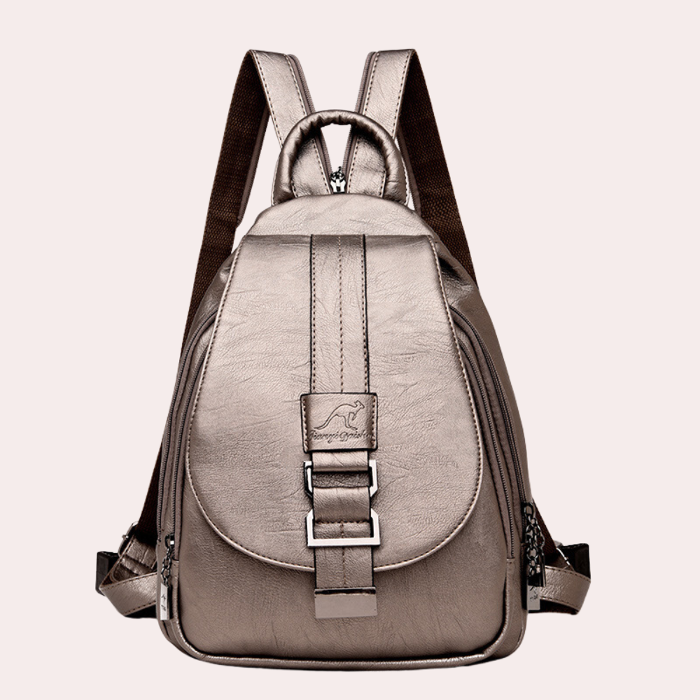 Variant image for Damen Rucksack Schwarz Größe M PU-Leder - Eleganter Tagesrucksack für Freizeit und Reisen-5