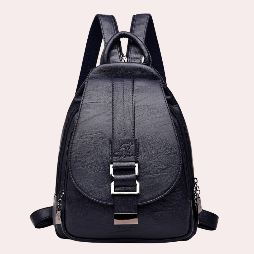 Variant image for Damen Rucksack Schwarz Größe M PU-Leder - Eleganter Tagesrucksack für Freizeit und Reisen-2
