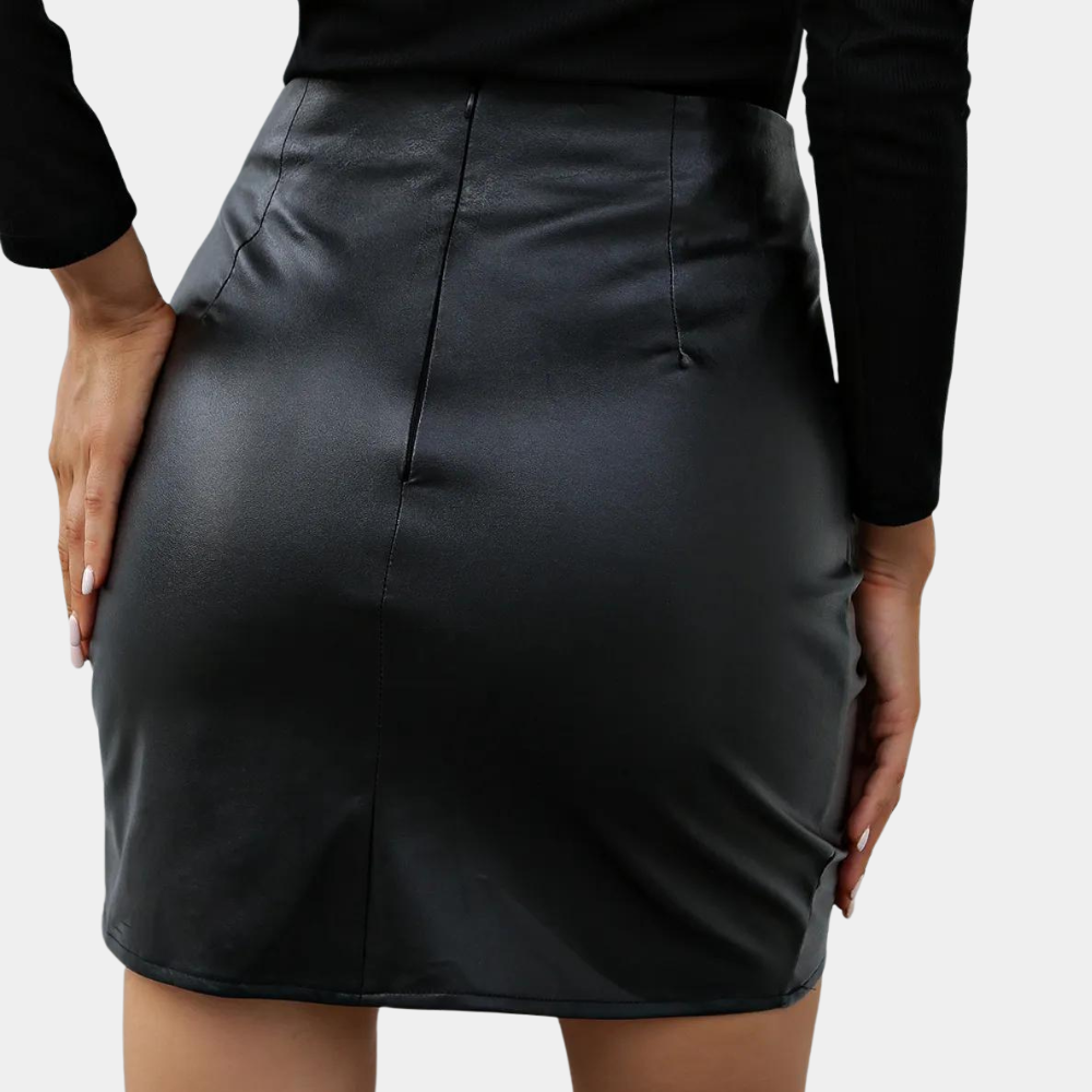 Leer | Damen Minirock