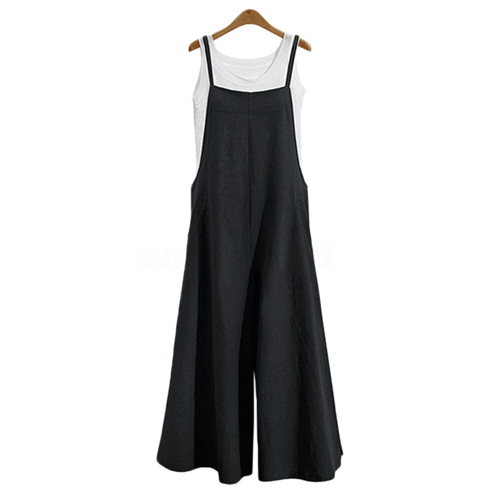 Beatrix | Dam Jumpsuit Hängselbyxor-look för damer