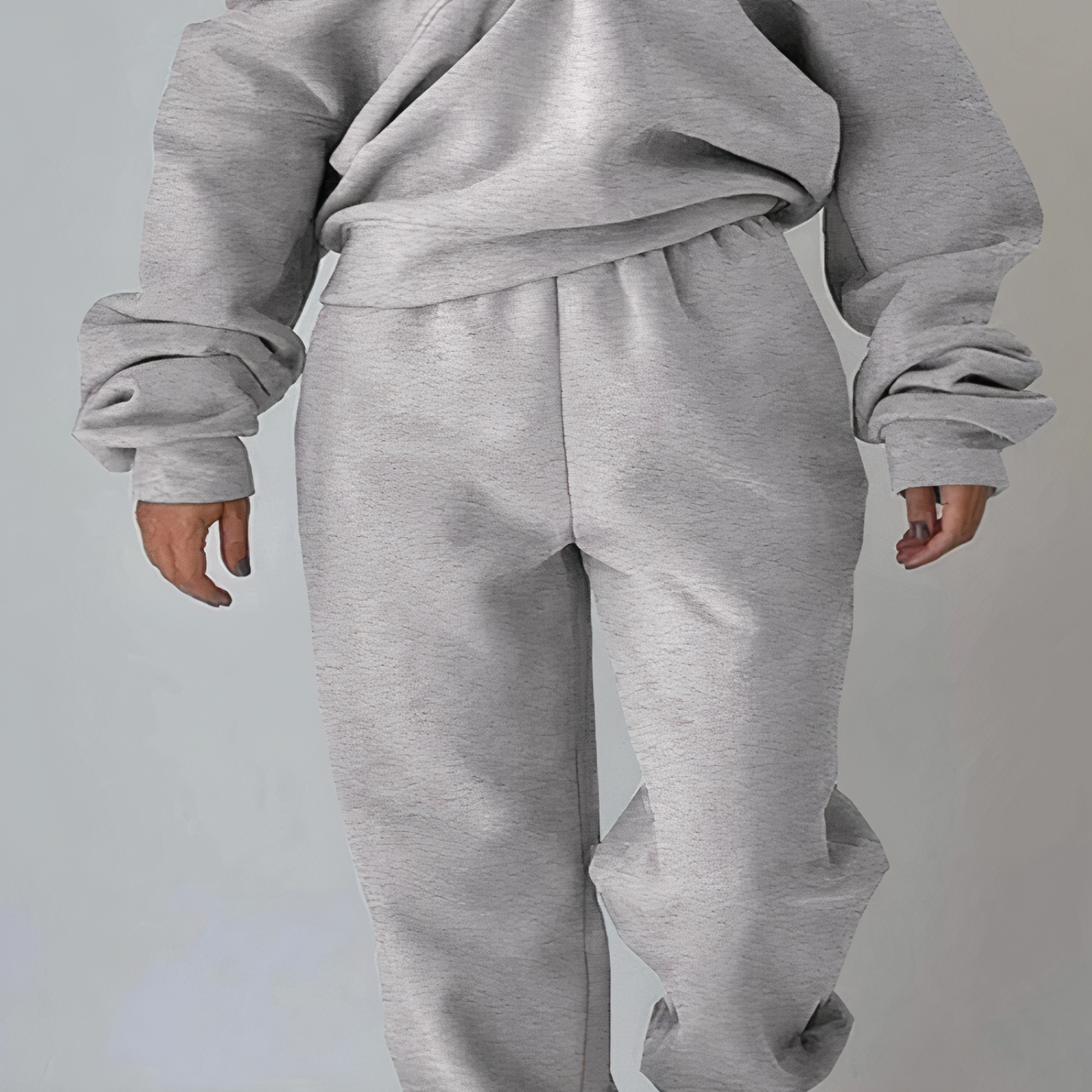 Damen-Trainingsanzug 2er-Set mit Hoher Taille und Bequemer Passform