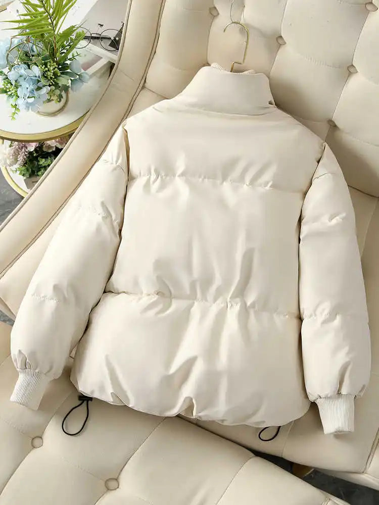 Women's cotton jacket short style with zipper