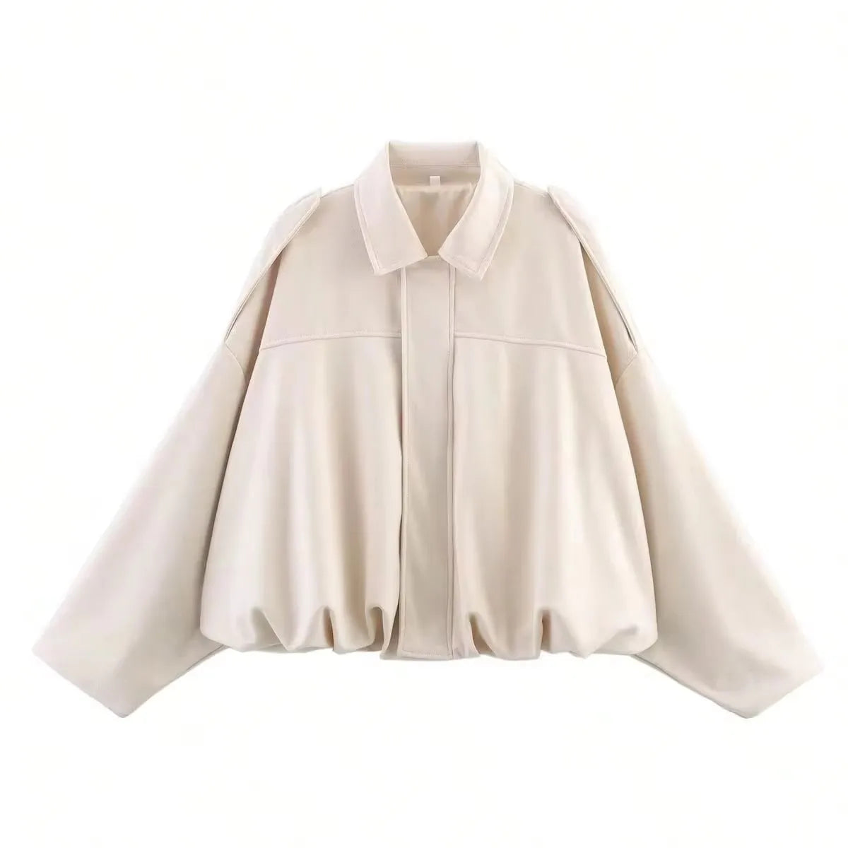 Women's bomber jacket made of suede