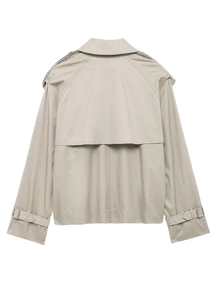 Women's Cropped Trenchcoat