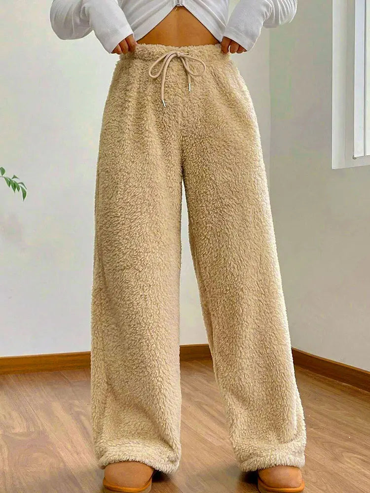 Pantaloni da donna slim fit con coulisse