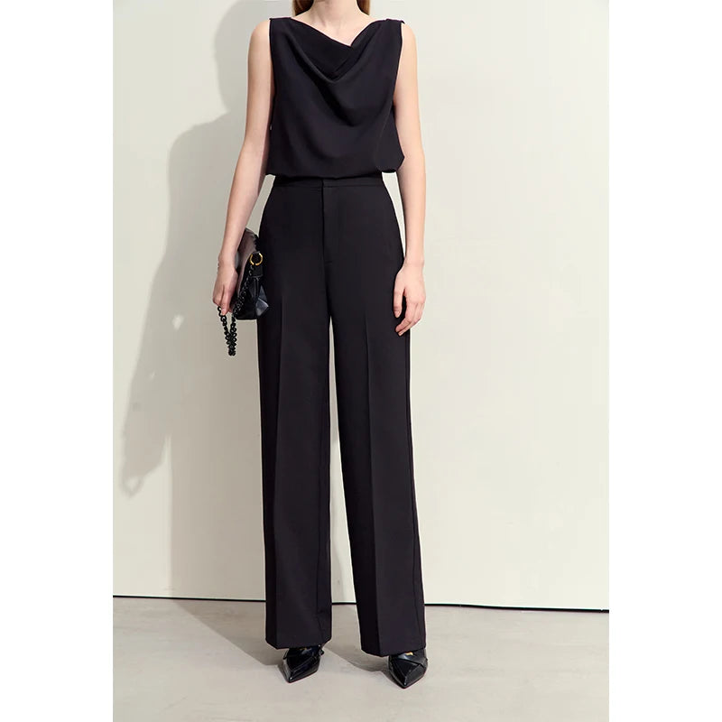 Damen Sommer Outfit mit Swing-Kragen