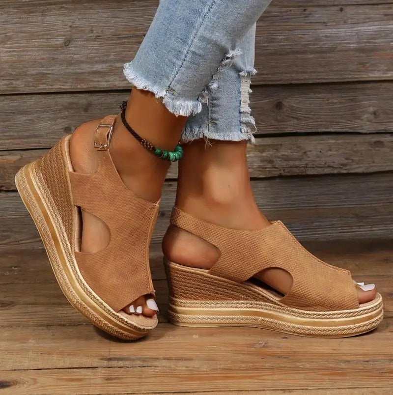 Damen Wedge Sandalen mit Extra Unterstützung für den Sommer