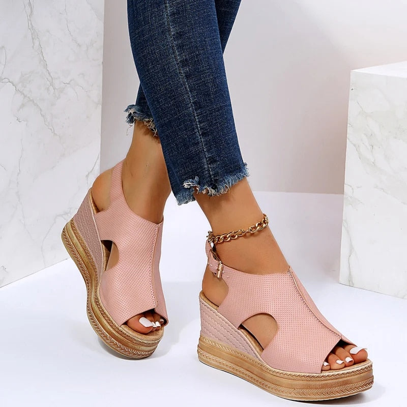 Damen Wedge Sandalen mit Extra Unterstützung für den Sommer