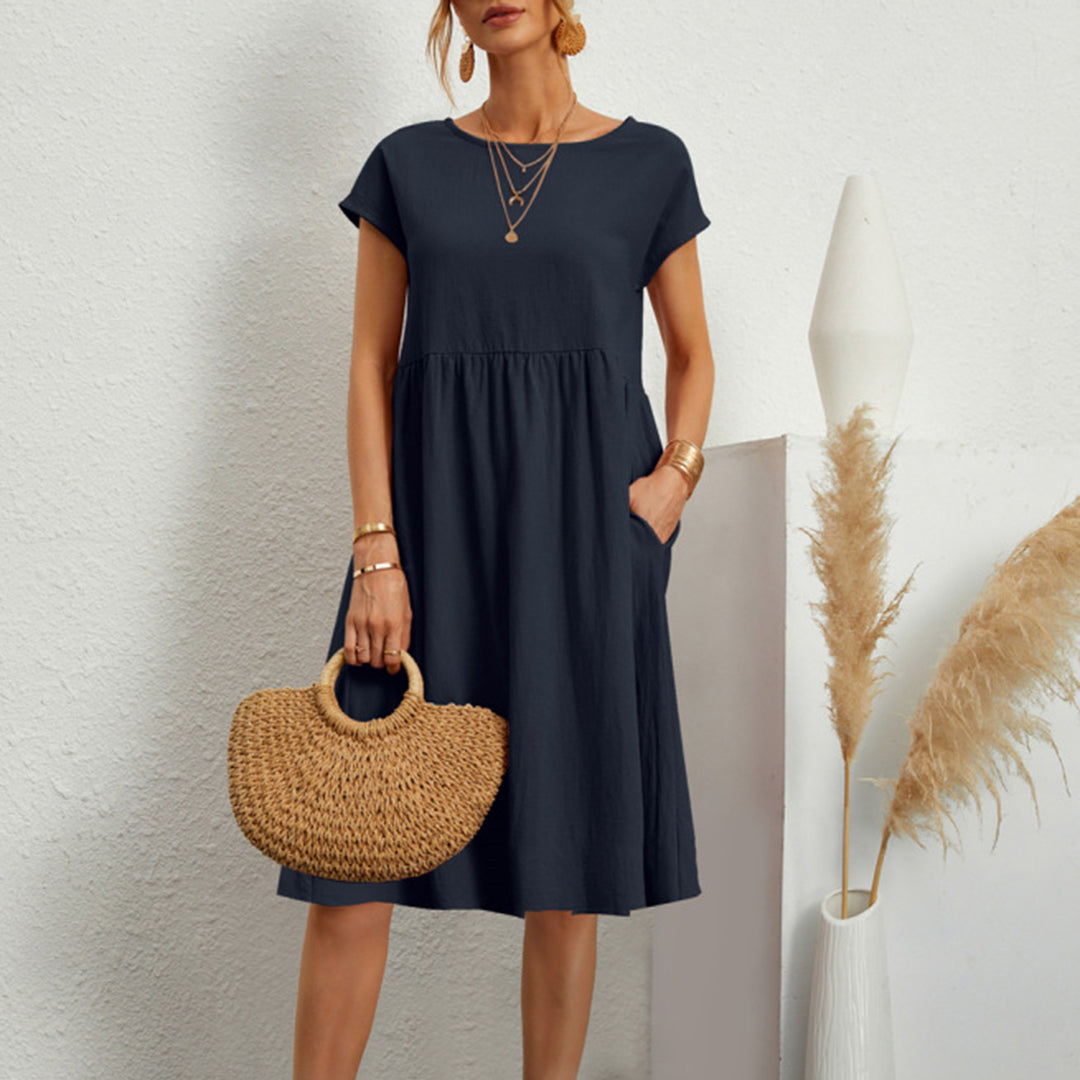 Anna | Bequem Midikleid in A-Linie für Frauen